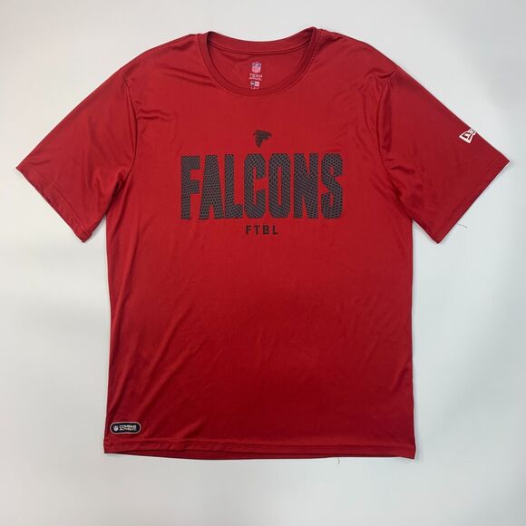 Atlanta Falcons T Shirt Mens L Large Red Combine Authentic NFL Team Apparel Tee - Picture 2 of 12